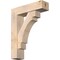 Ekena Millwork Merced Block Smooth Bracket w/ Offset Brace, Douglas Fir, 7 1/2"W x 28"D x 36"H BKT0806X28X36MRC05SDF - alternate 1